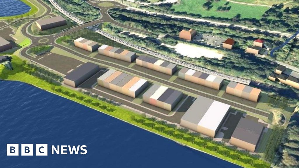 CGI of planned industrial and commercial development in Bowling