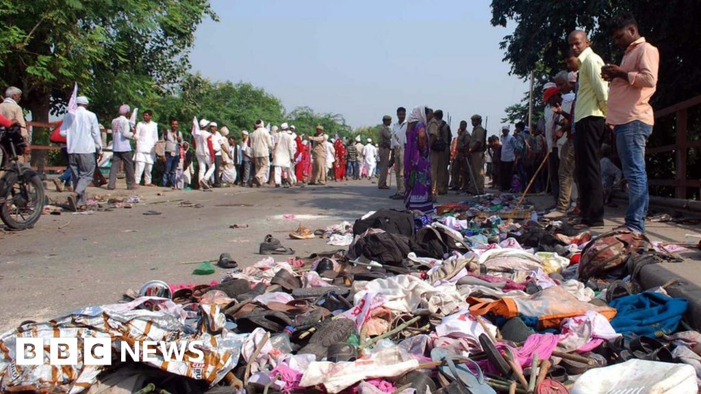 Many die in India stampede on way to Hindu religious event BBC News