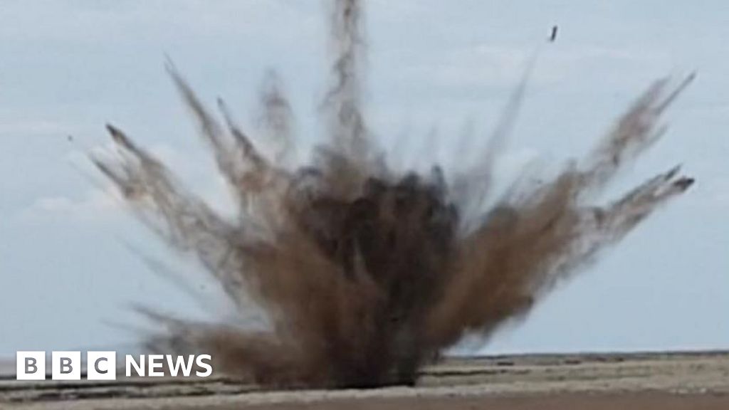 Tank shells uncovered on Kilve beach safely detonated