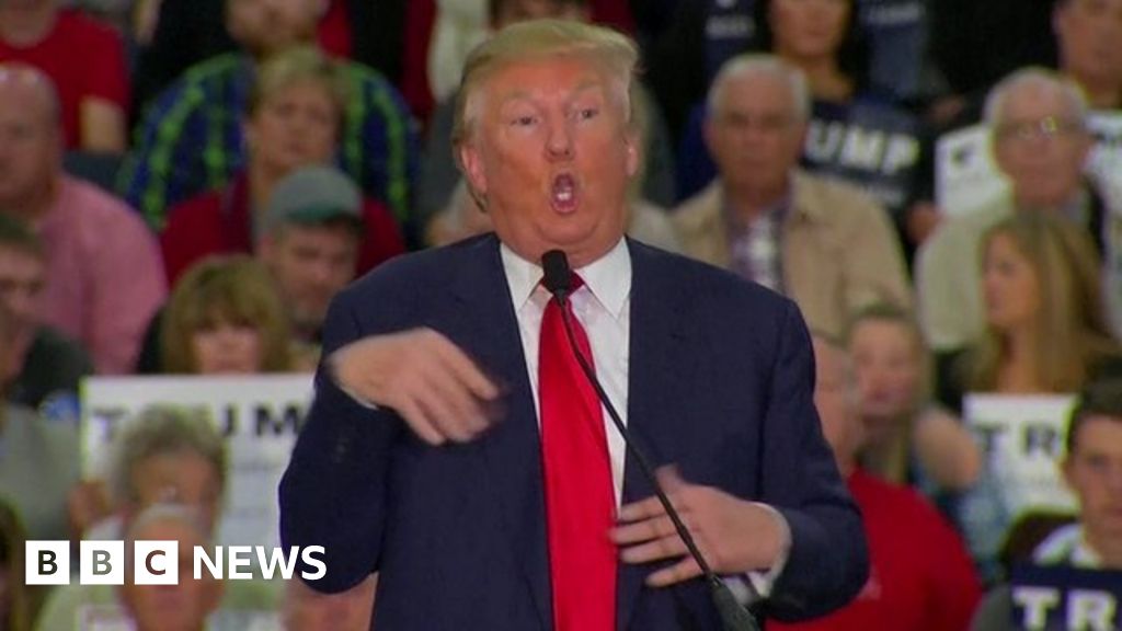 Donald Trump Under Fire For Mocking Disabled Reporter Bbc News 