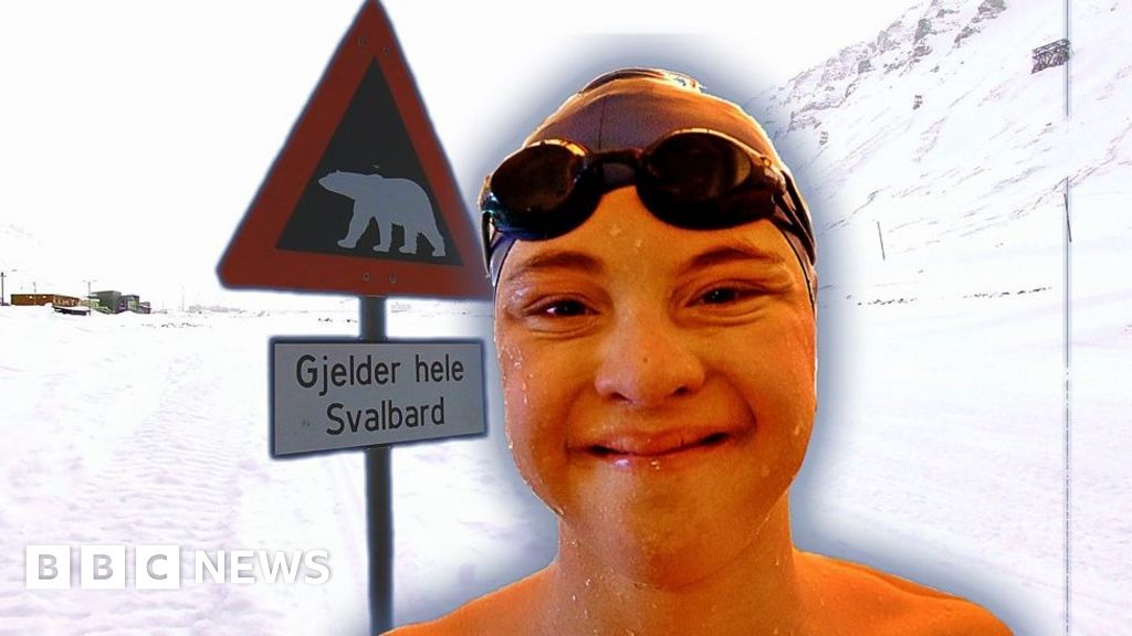 The Teenager With Downs Syndrome Swimming In The Arctic Bbc News 