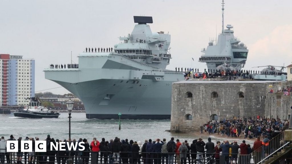 Hms Queen Elizabeth Leaves Portsmouth On Maiden Deployment c News
