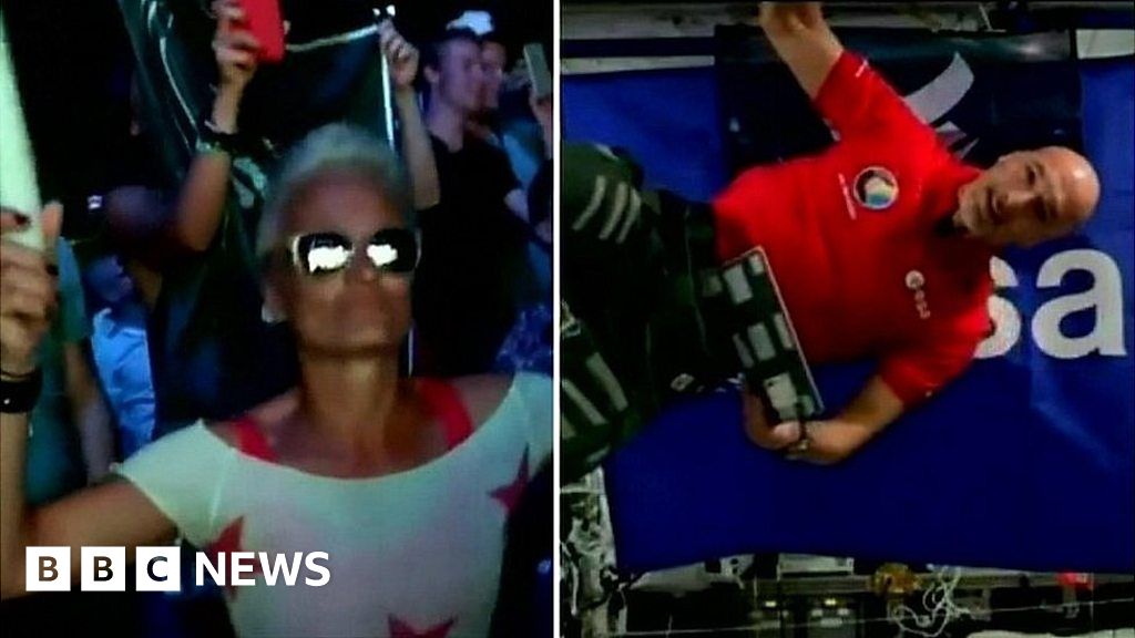 Astronaut plays DJ set from space station