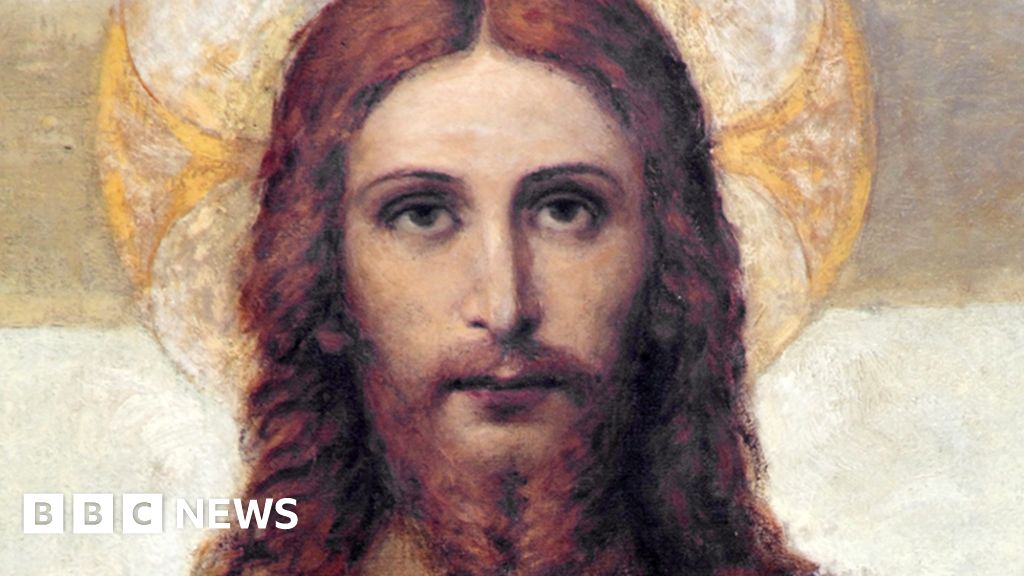 real face of jesus painting