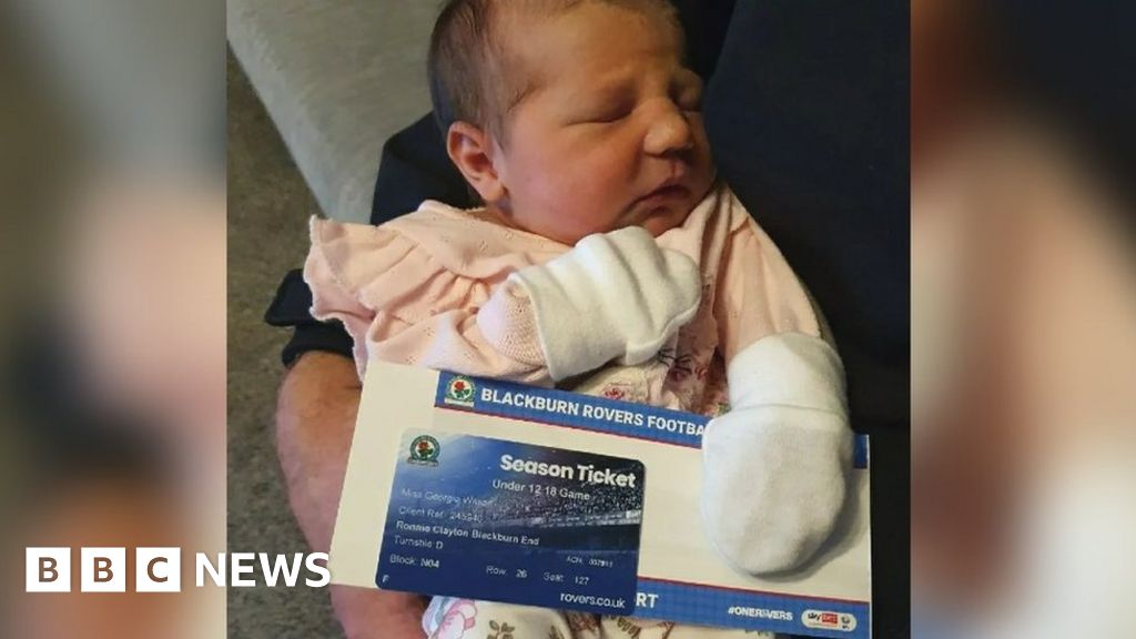 Blackburn Rovers fan gets new-born season ticket within hours of birth