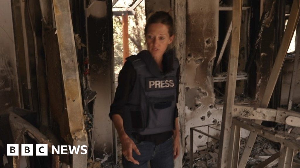 Bullet holes, gutted rooms: Inside destroyed Kibbutz house