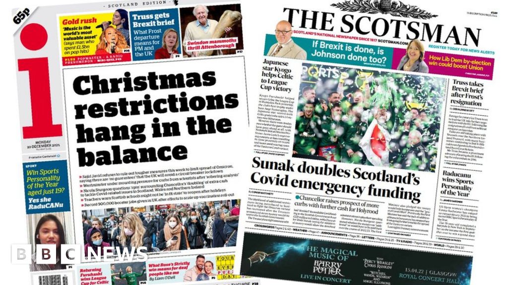 Scotland's Papers: Covid Curb Fears And Emergency Funding Row