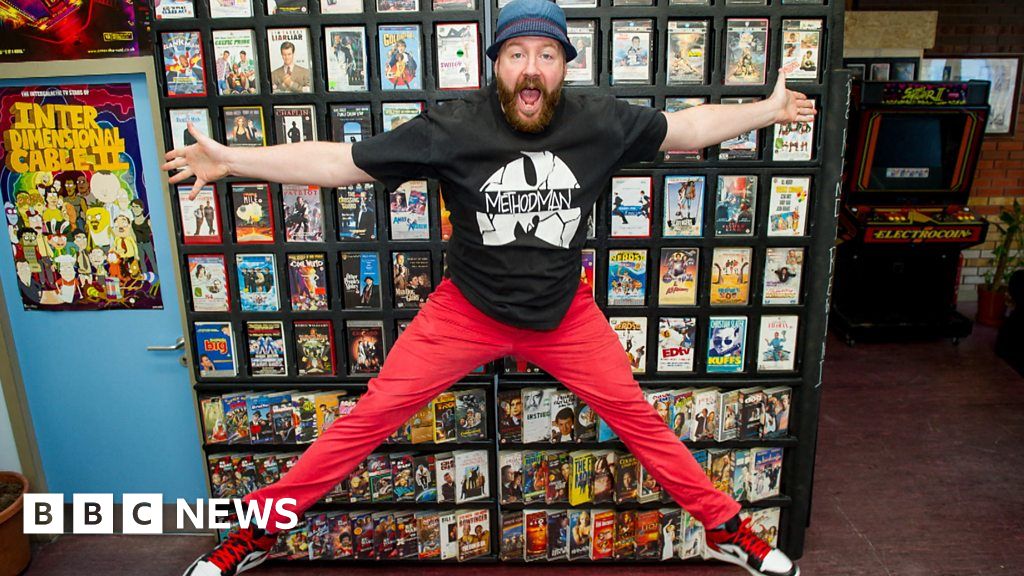 Film buff rescues more than 20,000 VHS tapes set for dump BBC News