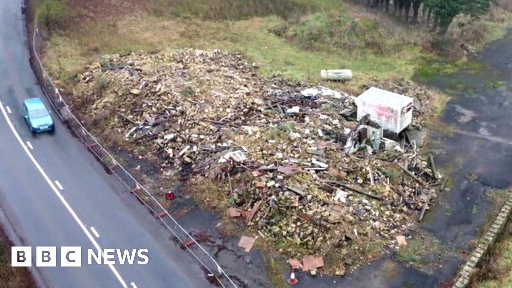 Punch Bowl Inn Surveys under way at site of illegally demolished pub