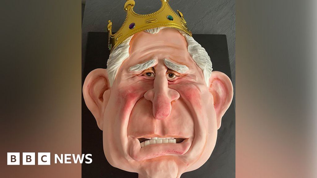 Woman makes cake of King Charles III's face
