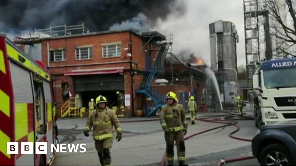 Firefighters tackle Wakefield bakery fire BBC News