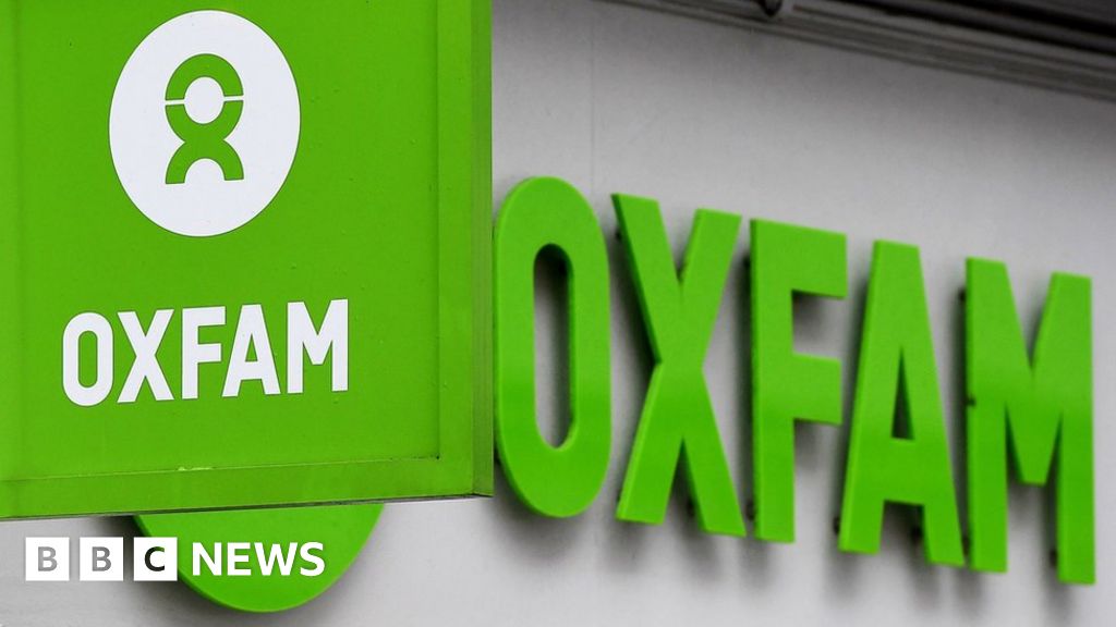 Sign over an Oxfam shop