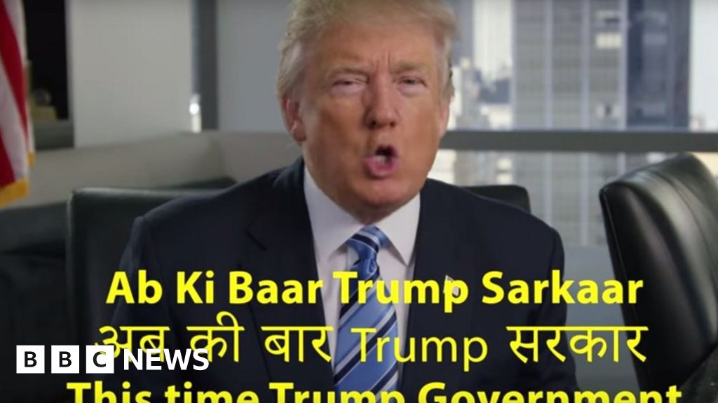 US Election 2016: Indians' Verdict On Donald Trump's Hindi - BBC News