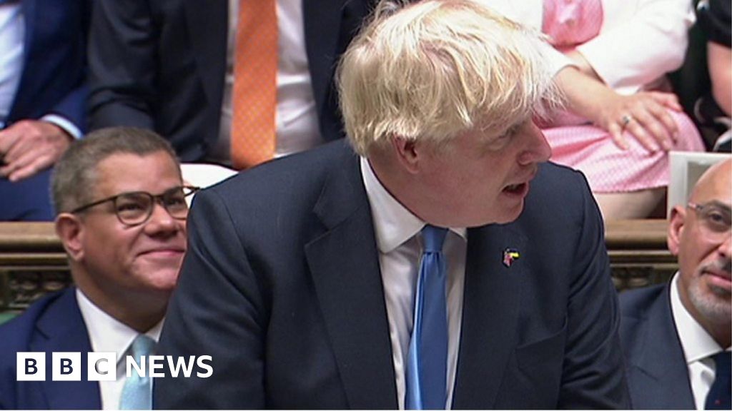 Boris Johnson on his final PMQs session in Parliament