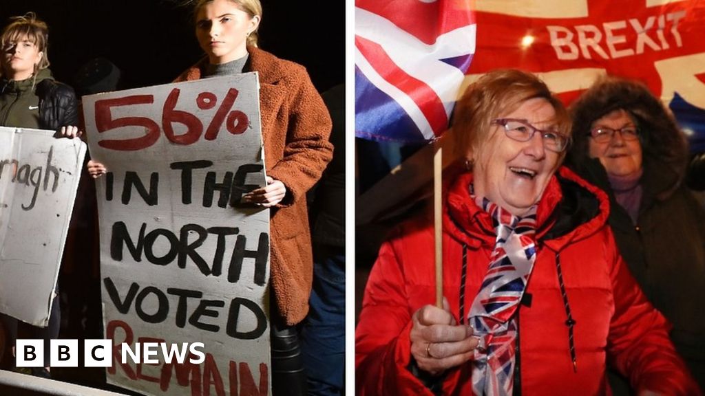 Brexit: How Northern Ireland Marked Leaving The EU In Pictures