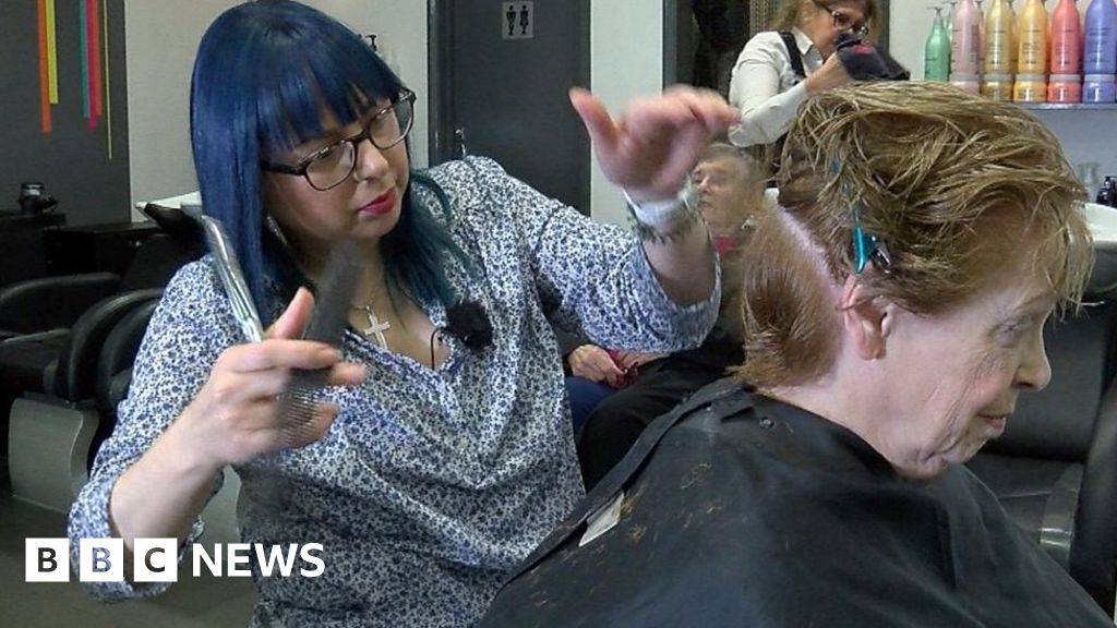 The hairdresser cutting it as a vicar BBC News