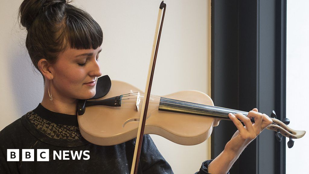 What does a spider silk violin sound like? BBC News