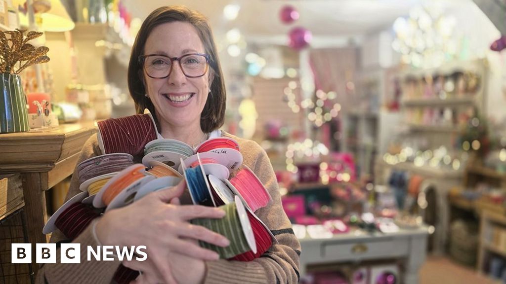 TikTok velvet paper chain trend sees shop sell six miles of ribbon