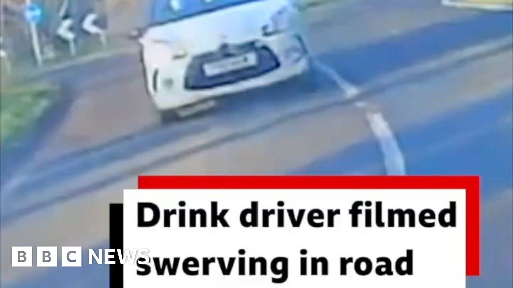 Drink driver guilty after dashcam video shows car swerving in road ...