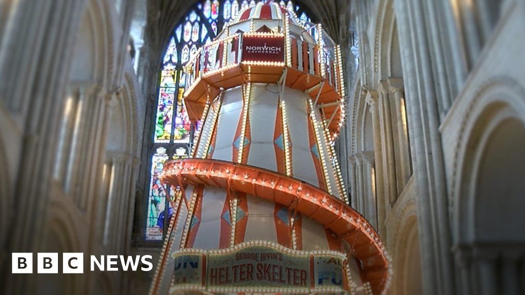 Norwich Cathedral: Helter-skelter offers new experience