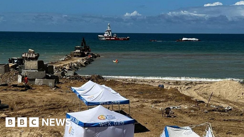 イスラエル-ガザ：最初の海上輸送でガザ海岸に援助物資が到着