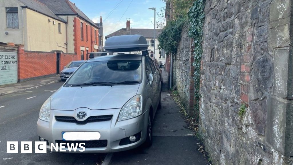 Cardiff drivers face £70 fine in pavement no-parking zone - BBC News