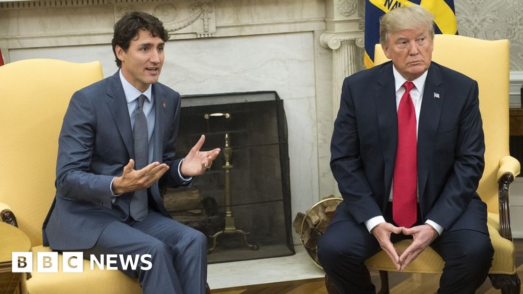 Trump And Trudeau Discuss Bombardier-Boeing Row - BBC News