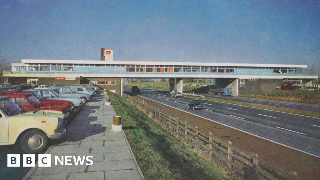 Leicester Forest East service station marks 50th birthday BBC News