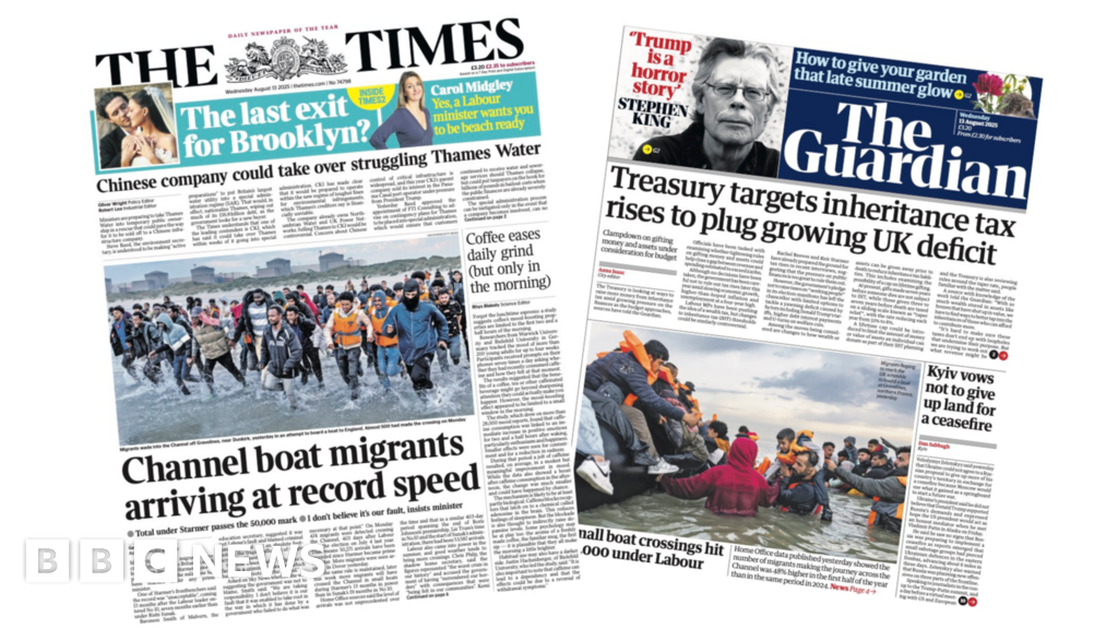 The Papers: Migrants arrive at 'record speed' and 'Fresh inheritance tax grab'
