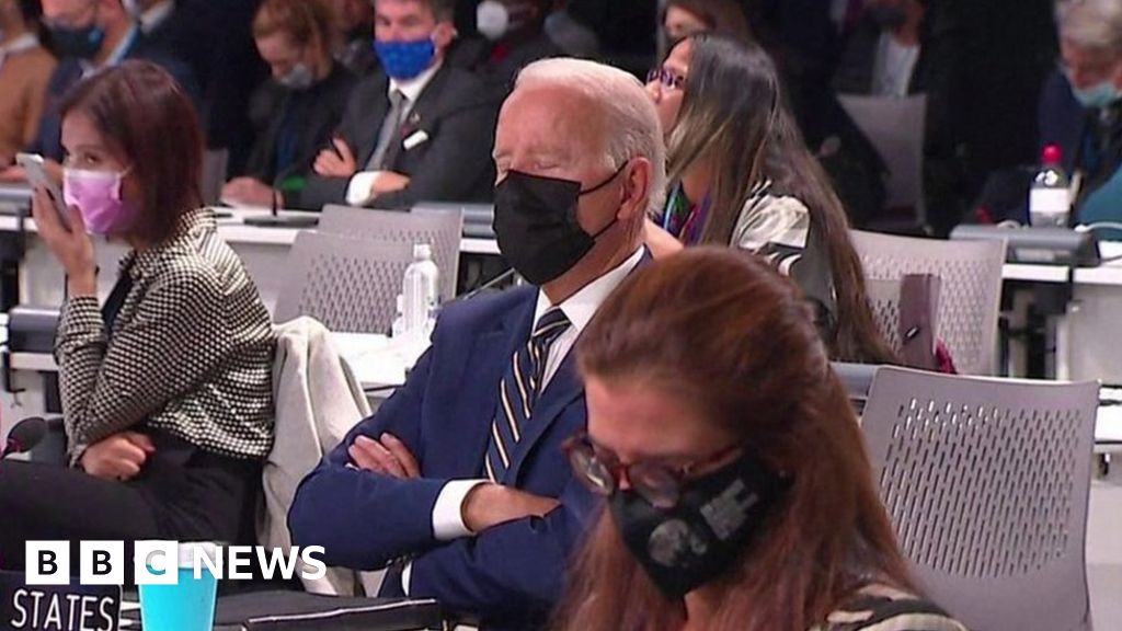 Cop26 Was Us President Biden Asleep Or Just Resting His Eyes 