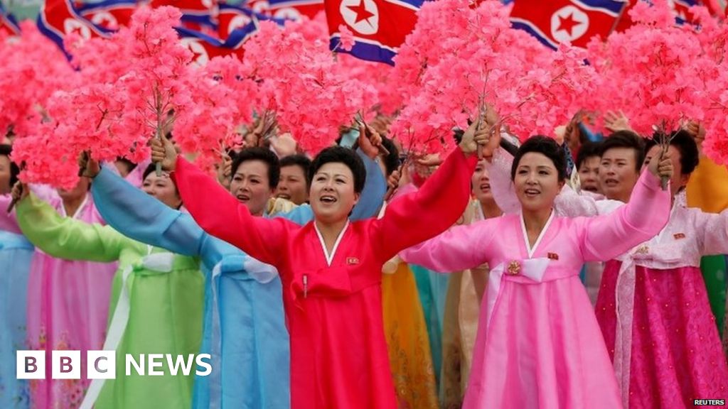 Adoration And Devotion At North Korea Parade Bbc News