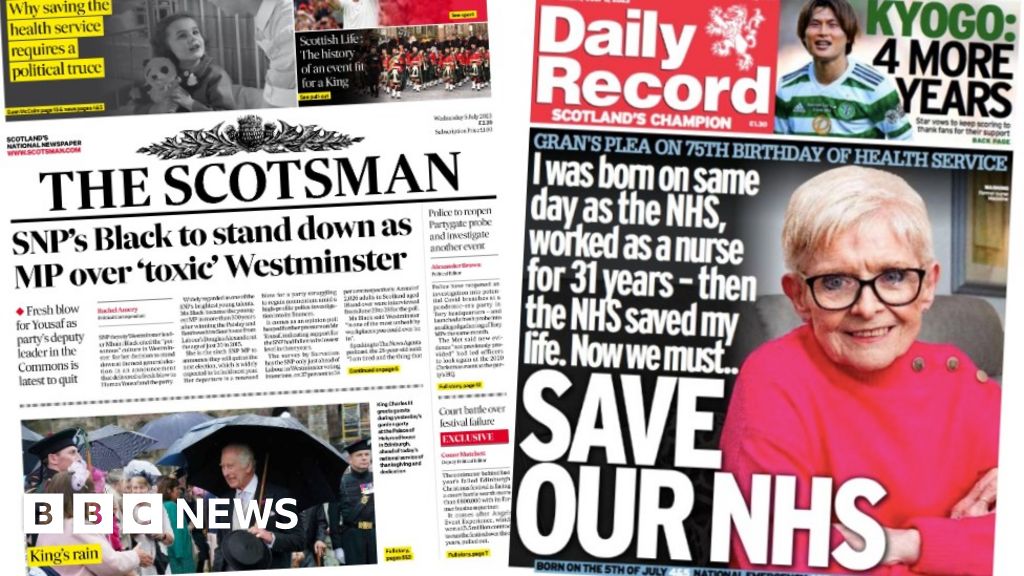 Scotland’s papers: SNP MP quits ‘toxic’ Commons and ‘save our NHS’