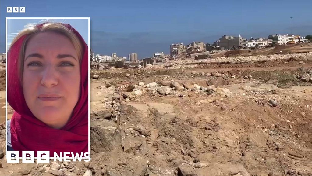 Libya floods: 'This was a riverbed, it's just a wasteland now'