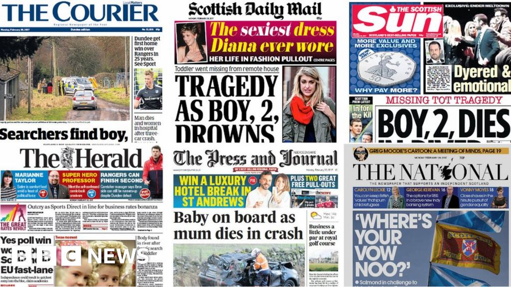 Scotland S Papers River Tragedy And Cancer Survival Gap BBC News    94737078 Collage 