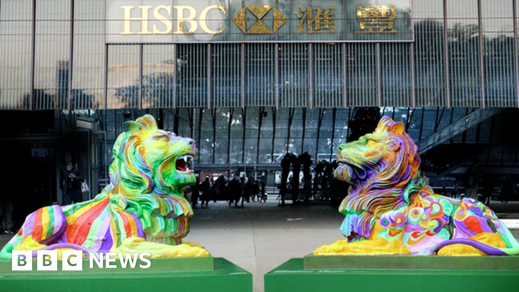 Hong Kong rainbow lions spark LGBT rights debate BBC News