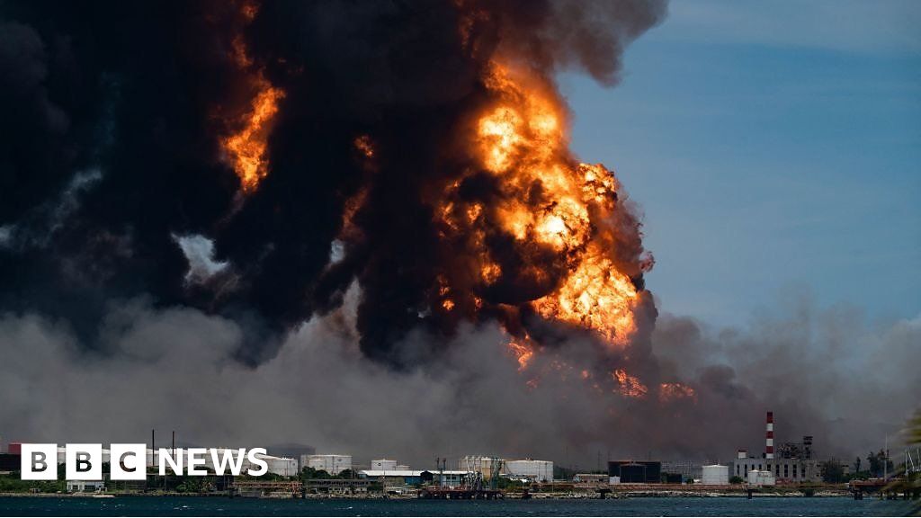 Fire at Cuban fuel depot spreads to third tank