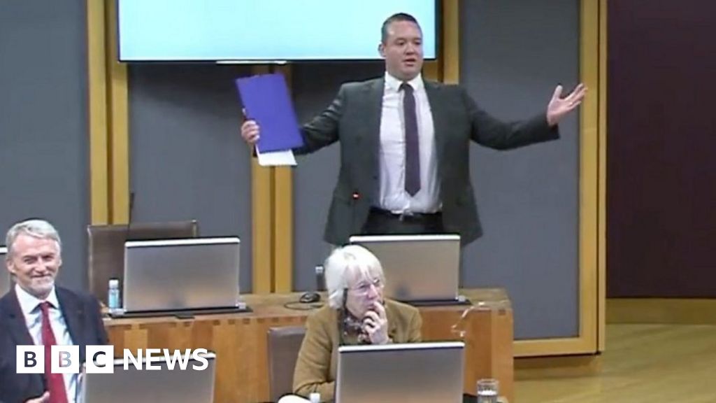 Tory Politician Storms Out Of The Senedd In Health Row - BBC News