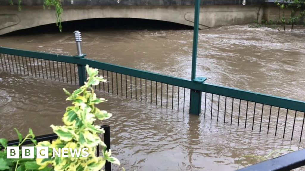 Flooding In Wales Roads Overwhelmed After Heavy Rain Bbc News 