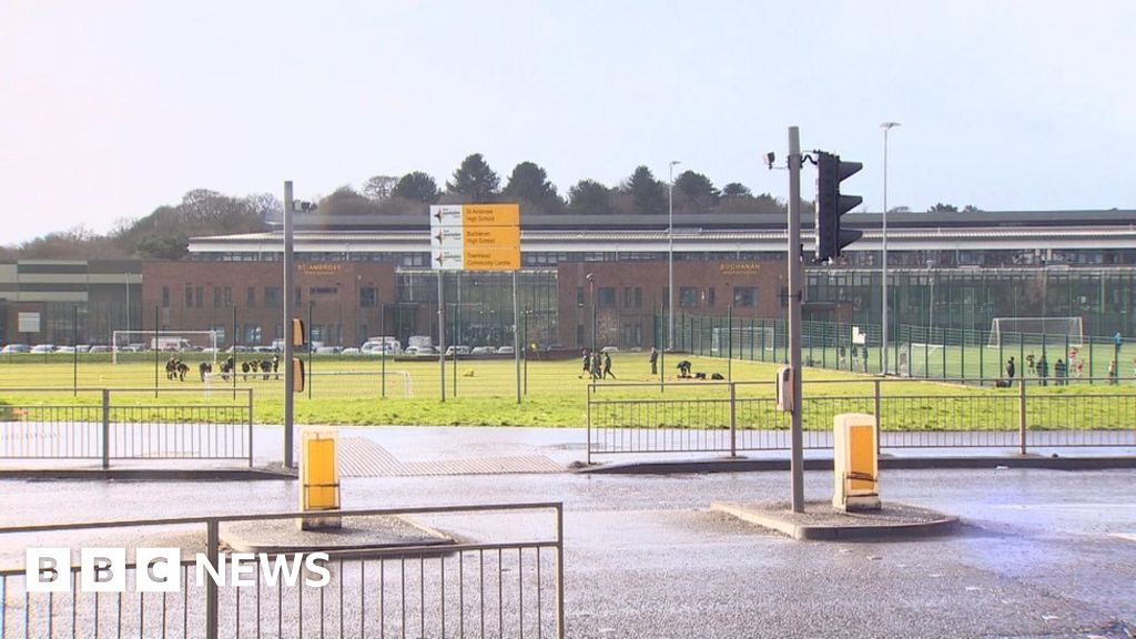 Angry backlash at meeting over Coatbridge 'blue water' schools BBC News