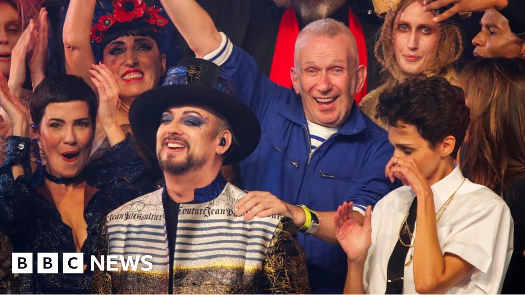 Jean-Paul Gaultier: Stars turn out for designer's final show - BBC