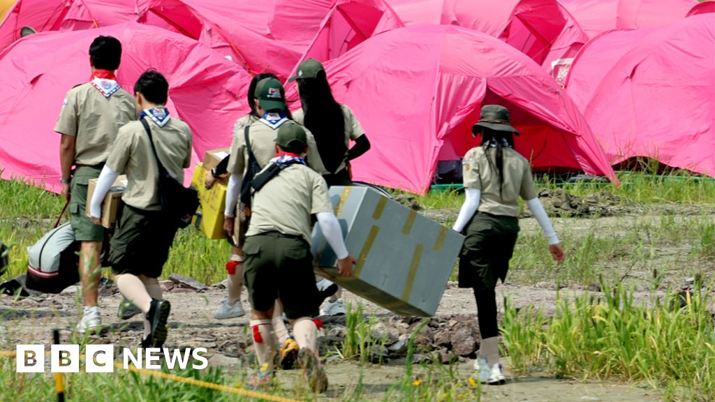 Скаутите на Обединеното кралство са изтеглени от лагера след горещата вълна в Южна Корея