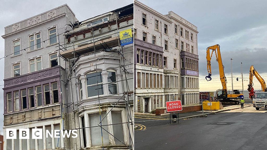 Blackpool hotel demolition could close part of prom for four weeks