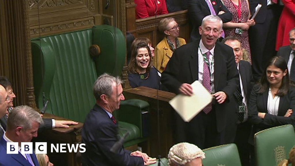 Hoyle Re Elected Commons Speaker As Mps Return Bbc News