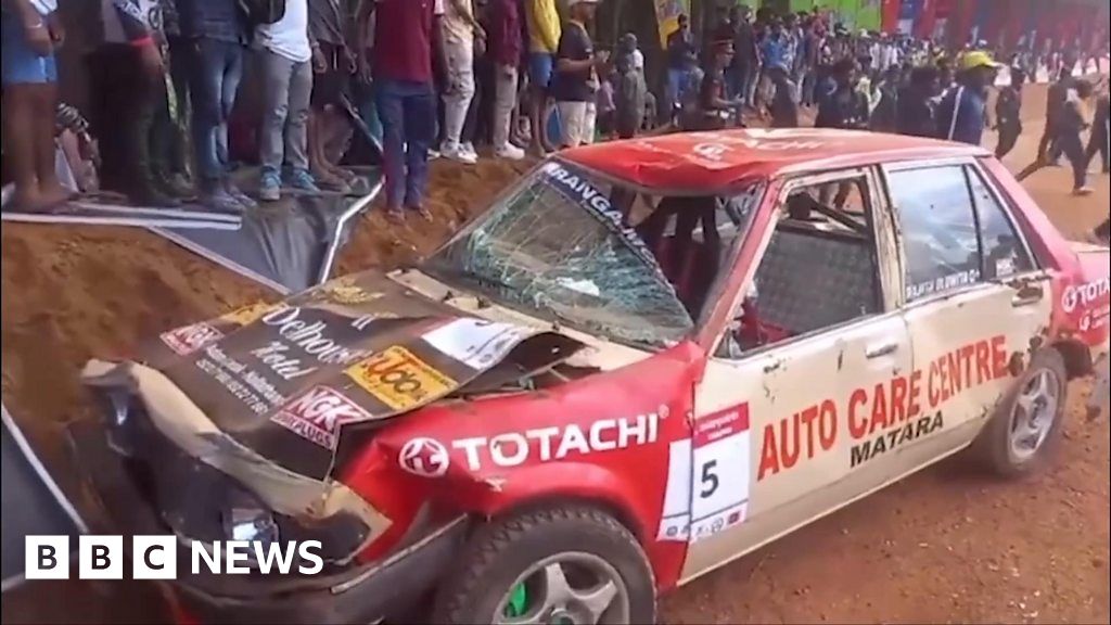 Injured taken to hospital after Sri Lanka race car crash