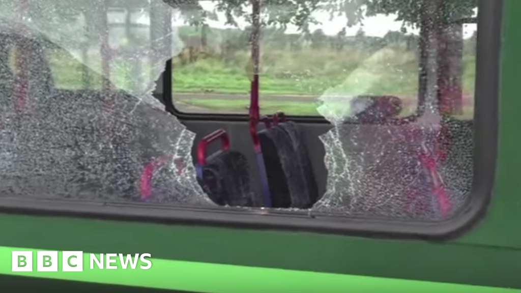 Bus firm's video targets stone-throwing youths - BBC News