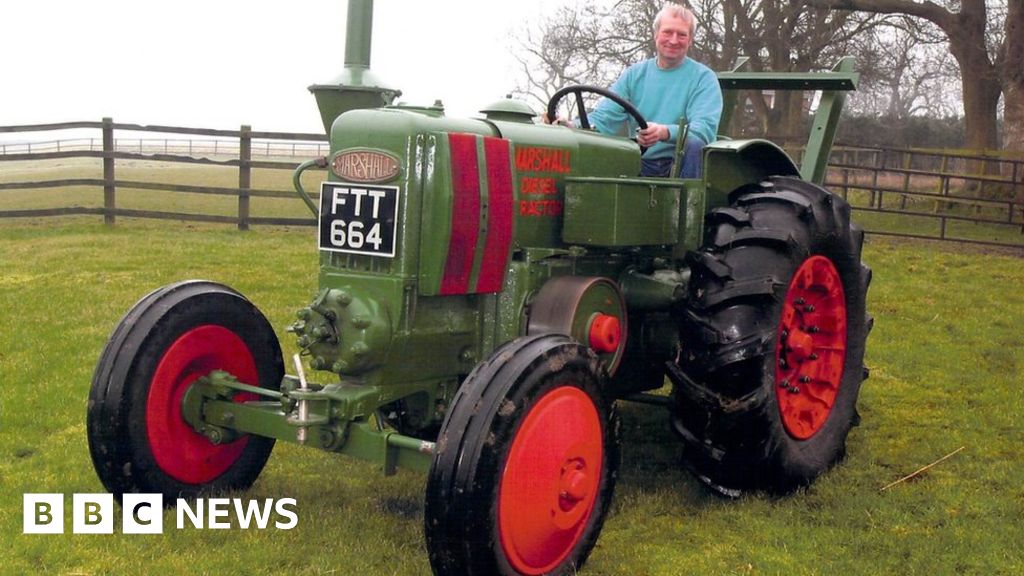 Vintage tractors sell for £170,000 at farm auction BBC News