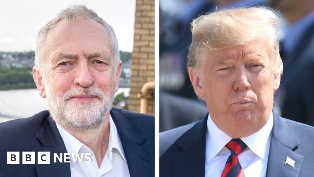 Jeremy Corbyn: It's Not Trump's Business Who's PM - BBC News