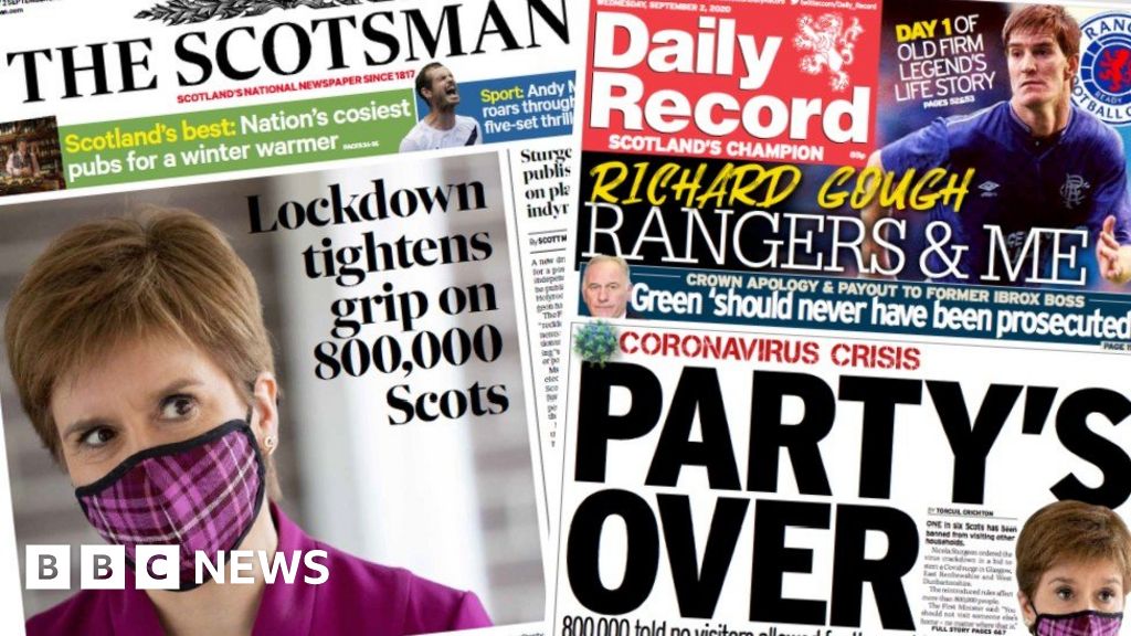 Scotland S Papers Lockdown Tightens For Scots