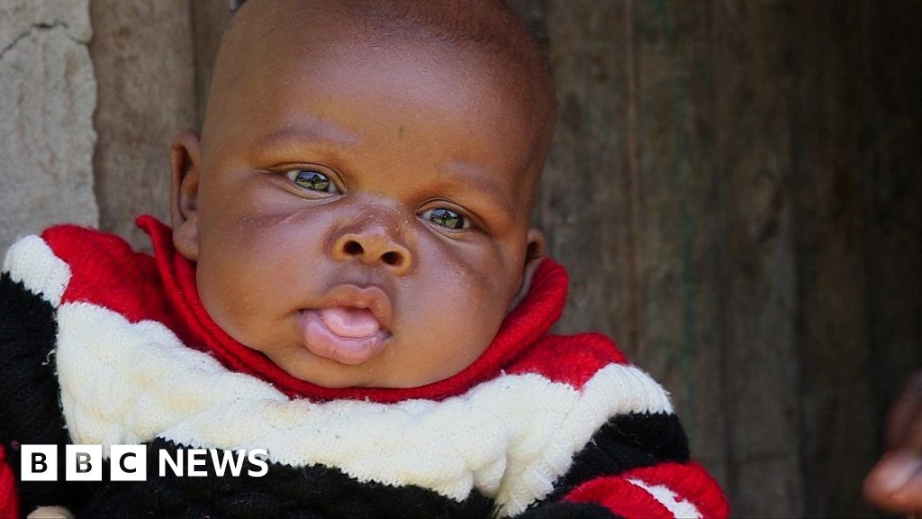 Baby in rural Kenya