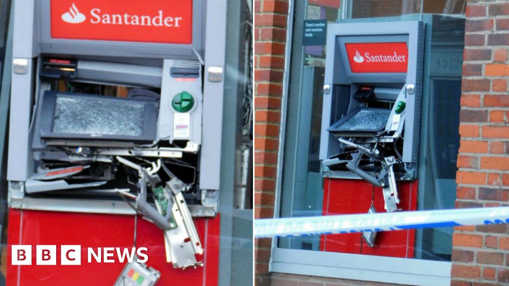 Epping Cash Machine Blown Out Of Santander Bank Bbc News